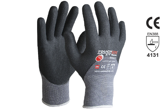 TOUCHLINE™ '3/4Back', Nitrile 3/4 dip Foam coat on Spandex, Size 11 - Esko