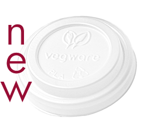 Hot Cup Lid 62mm CPLA (Fits 4oz Cup), Pack 50 - Vegware