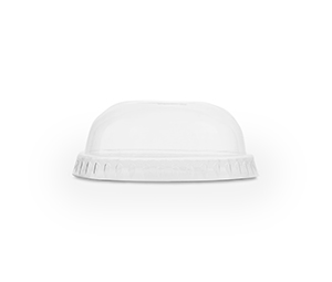 Cold Cup PLA Dome Lid with Straw Slot 76mm, Carton 1000 - Vegware
