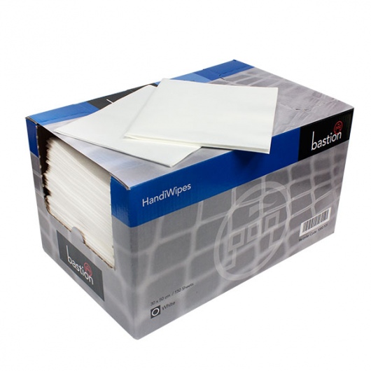 Bastion Dry Handi-Wipes White - UniPak