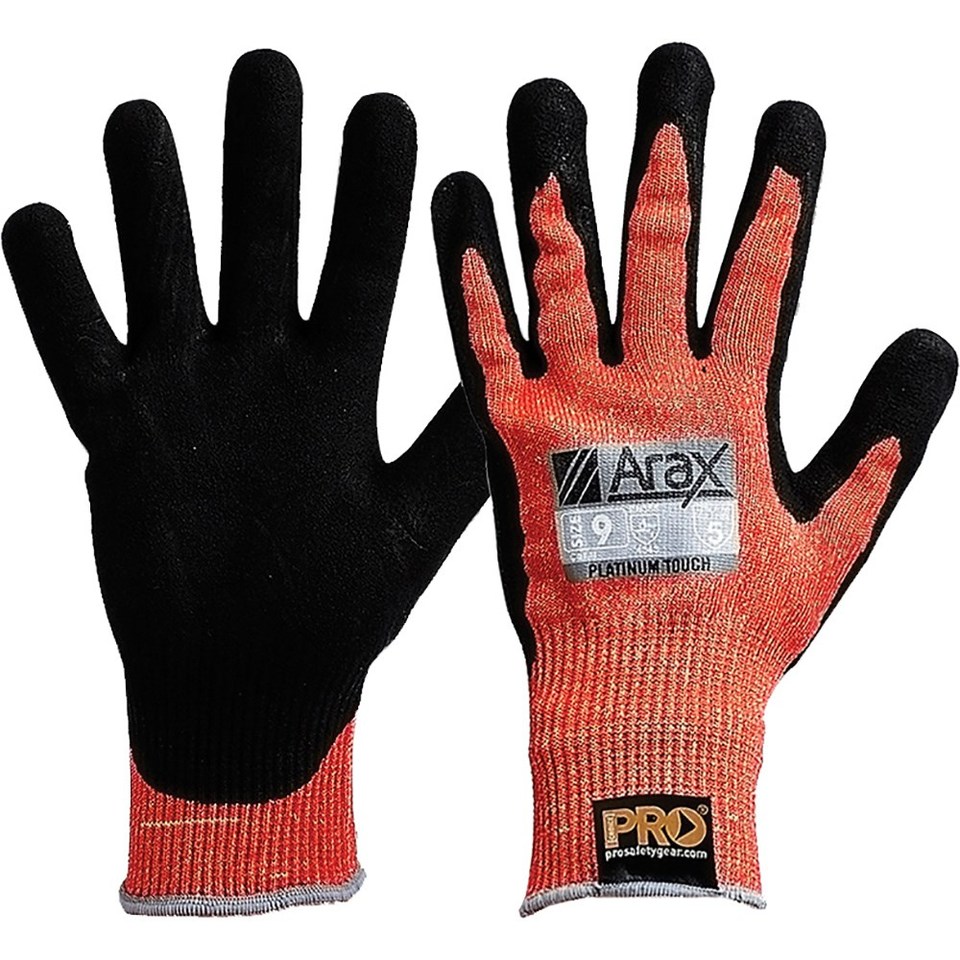 ARAX® Platinum PU/Nitrile Foam Dip on Red 13G Liner, Size 11 - Paramount