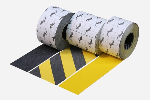 Safety Tread General Purpose Tape - 150mm wide x 18.3m - Black/Yellow - AMS