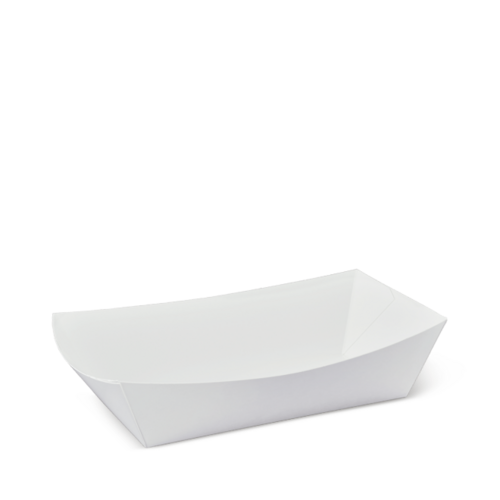 #4 Large Food Tray White 170 x 96 x 55 - Detpak