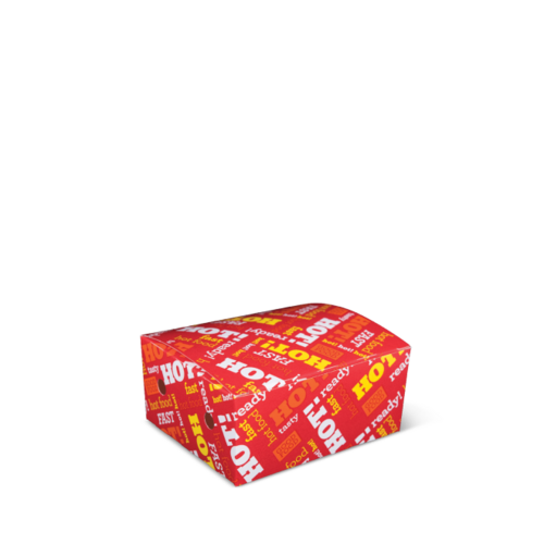 Extra Small Snack Box (50s) Hot Food Fast 130 x 103 x 57 - Detpak