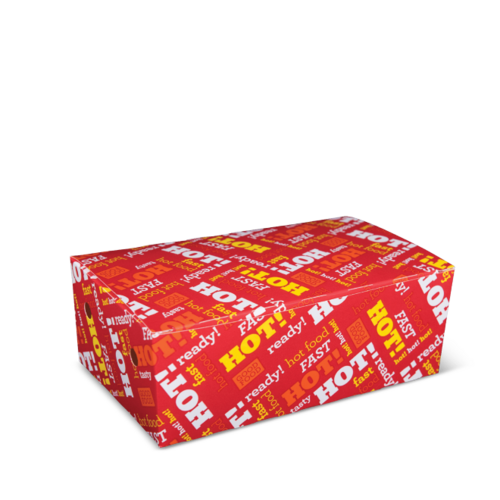 Medium Snack Box (50s) Hot Food Fast 172 x 103 x 70 - Detpak