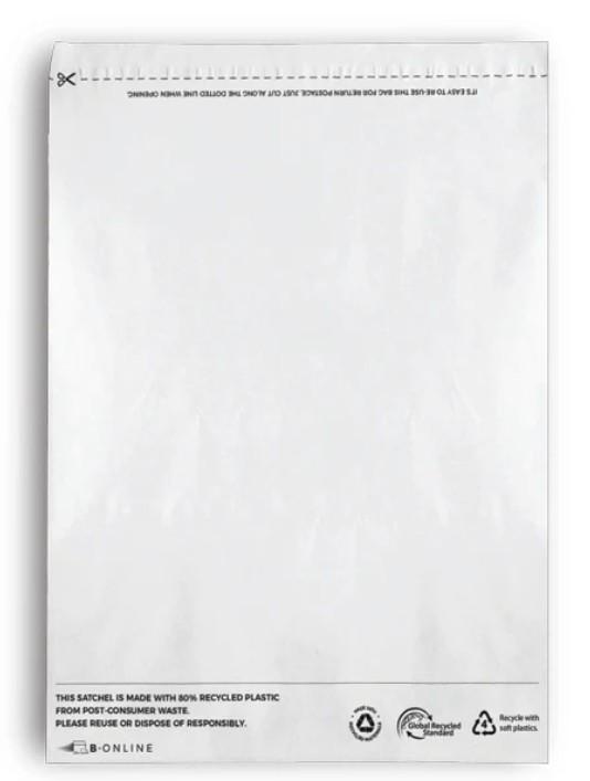  White Poly Mailer Lineflow Recycled-200 - B Online 