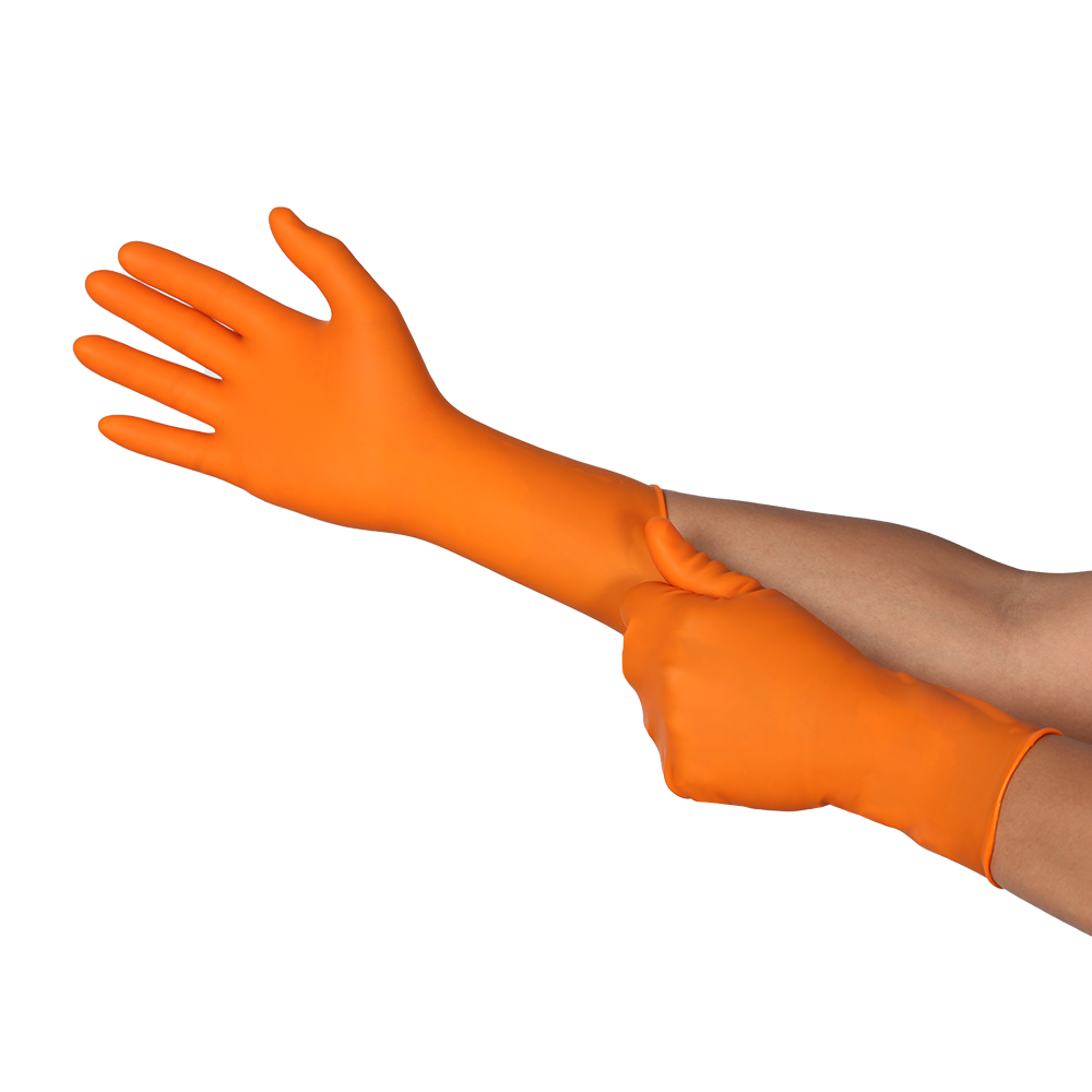 Ansell TouchNTuff 93-800 Powder-free Nitrile Disposable Gloves – 15 Minute Acetone Resistance - XL