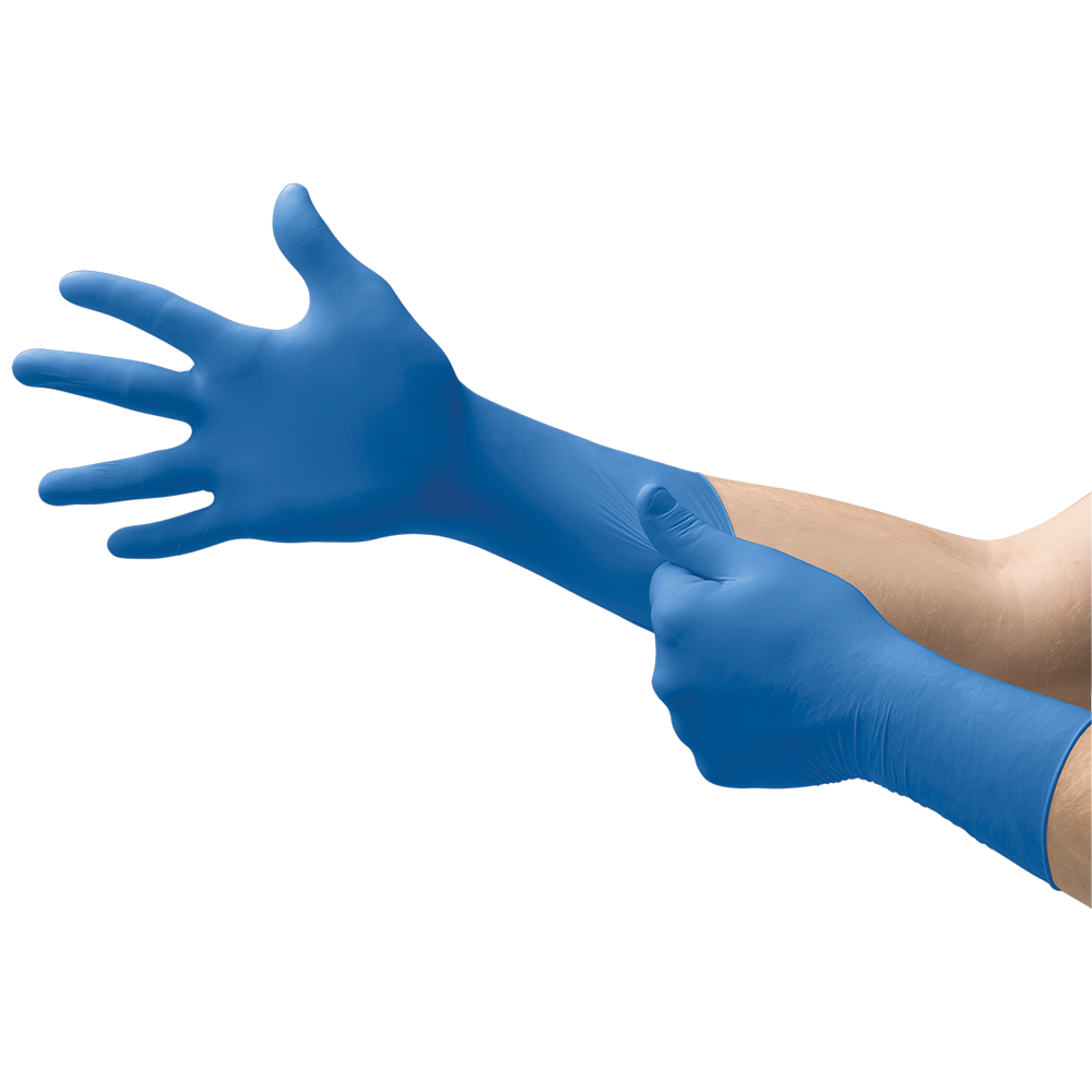 Ansell MicroFlex SafeGrip SG-375 Latex Disposable Gloves – Extra Thick for Heavy-Duty Use - L
