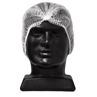 Crimped Hats White 53cm - Selfgard