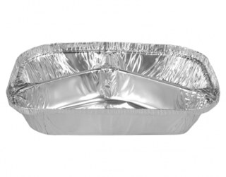 Large Rectangular 3 Compartment Containers - Heavy Gauge 600 ml - Castaway