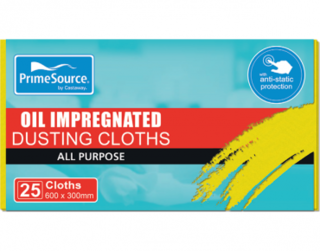 PrimeSource' Dusting Cloths, Oil Impregnated, Yellow - Castaway