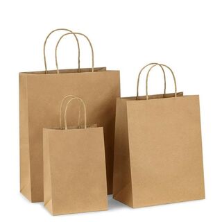 Twisted Handle Bags Small (200x80x240) - Coastal