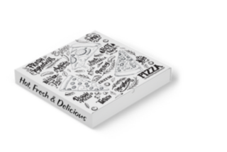 Pizza Box Trend Pizza Slice Text 9