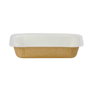 Paperboard Dualpak Eco Medium Oblong Kraft 620ml - Confoil