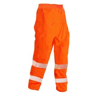 Hi Vis Pu.Trousers,Fr, Orange-Size 8Xl