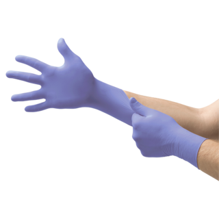 Ansell MicroFlex 93-843 Nitrile Disposable Gloves – Sturdy Protection for Demanding Jobs - L